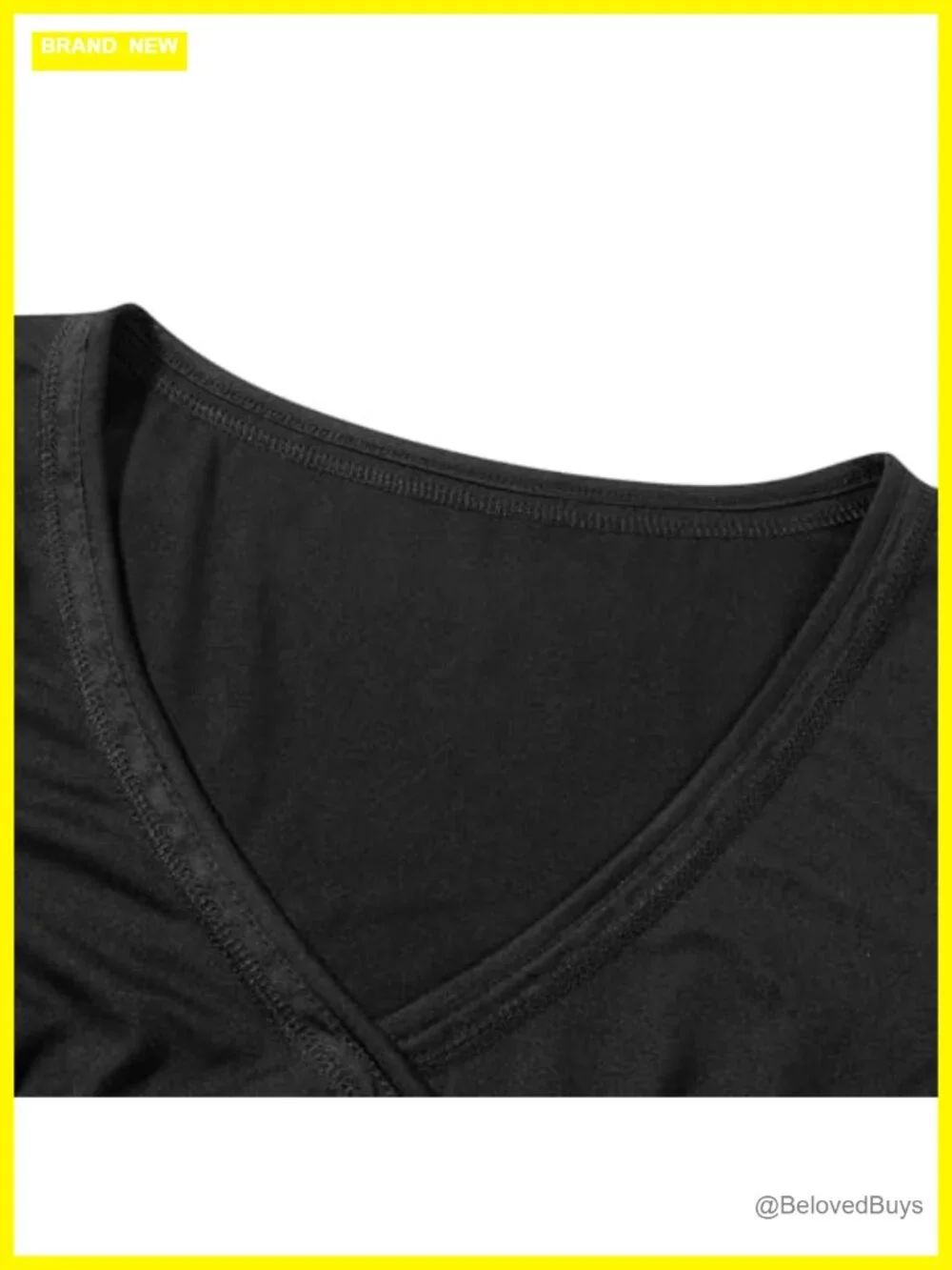 Women Long Sleeve Wrap V-Neck Top Slim Fit Ruched Streetwear Y2K Fairy Grunge